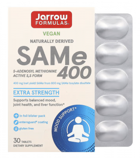 Jarrow Formulas SAMe, 400 mg, 30 tabletta