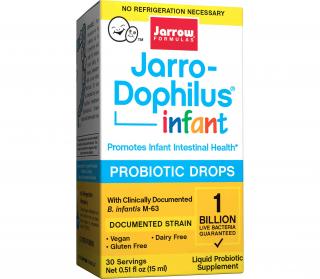 Jarrow Jarro-Dophilus Infant, Probiotikus csepp gyermekek számára, 1 milliárd, 15 ml