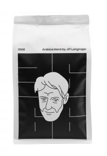 Jiří Langmajer kávé - Arabica Blend, 500 g, Gabona  Kávébab. A legjobb minőségű Arabica fajták keveréke