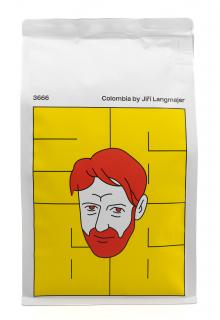 Jiří Langmajer kávé - Kolumbia, 500 g, Bab  Kávébab. Ültetvény egyfajú Arabica.