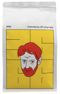 Jiří Langmajer kávé - Kolumbia, 500 g, őrölt  Kávébab. Ültetvény egyfajú Arabica.
