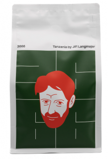 Jiří Langmajer kávé - Tanzánia, 500 g, őrölt  Kávébab. Arabica ültetvény Tanzániából.