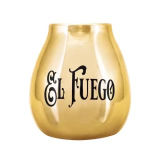 Kerámia kalapács El Fuego logóval (arany) 350 ml