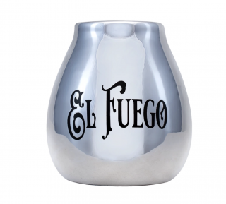 Kerámia kalapács El Fuego logóval (ezüst) 350 ml