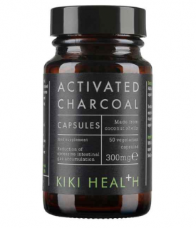 KIKI Health aktív szén (aktív szén) 300 mg, 50 gyógynövény kapszula