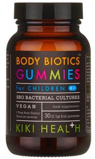 KIKI Health Body Biotics gyerekeknek (probiotikumok gyerekeknek), 175 mg, 30 gumicukor