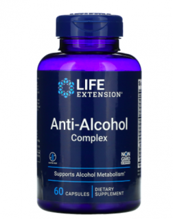 Life Extension Anti-Alcohol Complex, 60 db lágyzselé kapszula