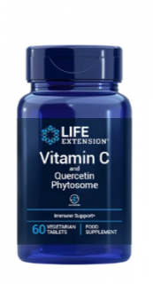 Life Extension C-vitamin és kvercetin fitoszoma, C-vitamin kvercetinnel, 60 gyógynövény tabletta