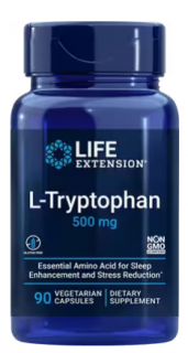 Life Extension L-triptofán 500mg, 90 Növényi kapszula