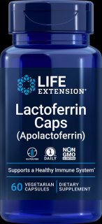 Life Extension laktoferrin kupakok, laktoferrin, 60 kapszula