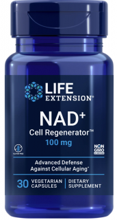 Life Extension NAD + (NIAGEN®) sejtregenerátor, nikotinamid-ribozid 100 mg, 30 növényi kapszula  Étrend-kiegészítő