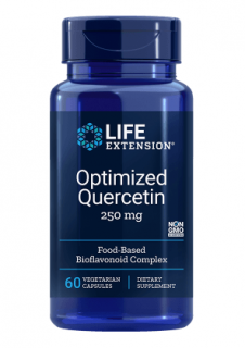 Life Extension, optimalizált kvercetin, kvercetin, 250 mg, 60 növényi kapszula