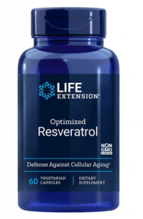 Life Extension optimalizált resveratrol, 250 mg, 60 kapszula