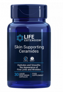 Life Extension Skin Supporting Ceramidok, egészséges bőr, 30 kapszula