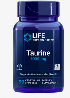 Life Extension Taurin, taurin, 1000 mg, 90 növényi kapszula