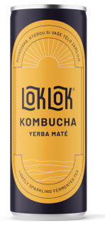 Loklok Kombucha Yerba Mate, dobozban, 330 ml