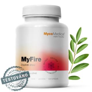 MycoMedica - MyFire, tűztámogatás, 90 gyógynövény kapszula  Étrend-kiegészítő