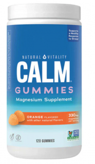 Natural Vitality Calm Gummies Magnesium Orange 120 gumicukor