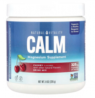 Natural Vitality Calm Magnézium italmix, magnézium, cseresznye, 226 g