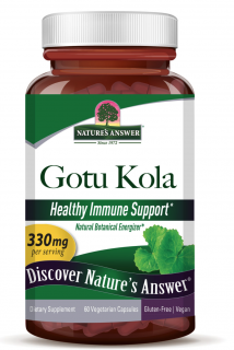 Nature's Answer Gotu Kola, kivonat, 330 mg, 60 kapszula