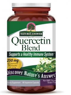 Nature's Answer Quercetin Blend, Quercetin, kivonat, 250 mg, 60 növényi kapszula
