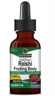 Nature's Answer Reishi Fruiting Body Fluid kivonat, Reishi termőtest kivonat, 30 ml