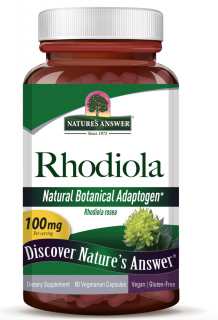 Nature's Answer Rhodiola, kivonat, 100 mg, 60 db növényi kapszula