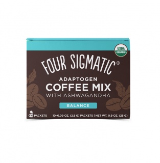 Négy Sigmatic Ashwagandha & Chaga Adaptogen kávé keverék Mennyiség: 10 tasak
