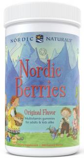 Nordic Berries multivitamin gyerekeknek, édes és savanyú, 200 nyúlós cukorka