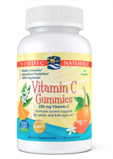 Nordic Naturals C-vitamin gumicukor (mandarin), 250 mg, 120 gumicukor