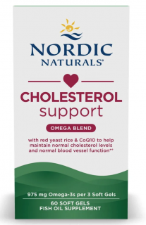 Nordic Naturals Cholesterol Support Omega keverék, koleszterin oldat, 60 lágyzselé kapszula