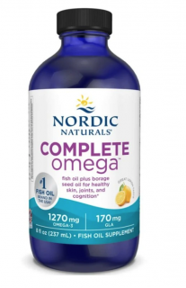 Nordic Naturals Complete Omega Liquid, folyékony halolaj, 1270 mg, citrom, 237 ml