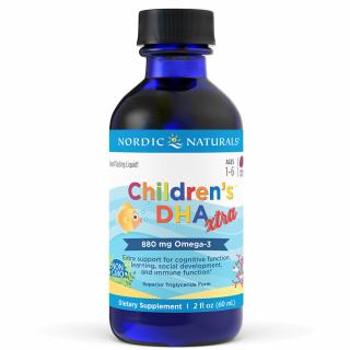 Nordic Naturals Gyermek DHA Xtra, Omega 3 gyermekeknek, 880 mg, 60 ml