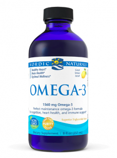 Nordic Naturals Ultimate Omega, 1560 mg, citrom, 237 ml