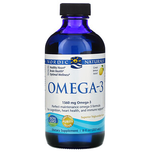 Nordic Naturals Ultimate Omega, 2840 mg, citrom, 237 ml