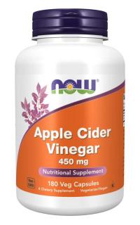NOW Apple Cider Vinegar, Almaecet 450 mg, 180  növényes kapszula
