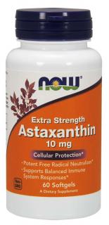 NOW Astaxanthin, 10 mg, 60 softgel kapszula