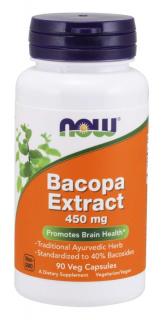 NOW Bacopa monnieri (Brahmi) kivonat, 450 mg, 90 növényi kapszula