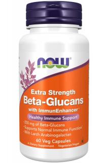 NOW Beta glukany s ImmunEnhancer ™, Extra Strength, 60 növényi kapszulában