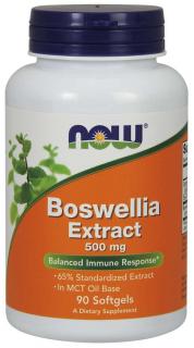 NOW Boswellia Extrakt, Boswellia kivonat, 500 mg, 90 softgel kapszulában