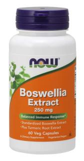 NOW Boswellia kivonat + kurkuma kivonat, 250 mg, 60 vegetáriánus kapszula