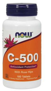 NOW C-500 vitamin nyíllal, 100 tabletta