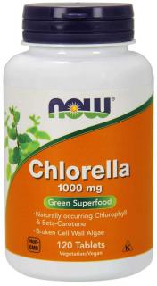 NOW Chlorella, 1000 mg, 120 tabletta