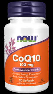 NOW CoQ10 (koenzim Q10) 100 mg, 50 db lágyzselé kapszula