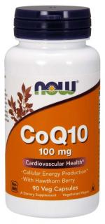 NOW CoQ10 (Q10 koenzim) + galagonya, 100 mg, 90 növényi kapszula