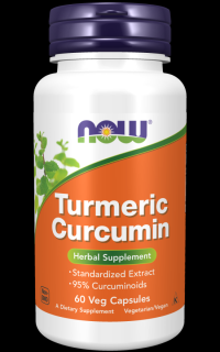 NOW Curcumin (kurkumin), 60 db növényi kapszula