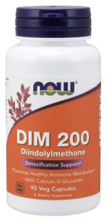 NOW DIM 200 Diindolylmethane, Veg Capsules , 90 vegán kapszulában