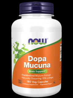 NOW DOPA Mucuna, 180 gyógynövényes kapszula