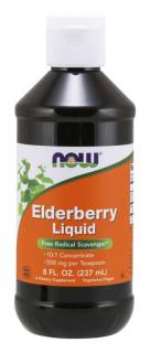 NOW Elderberry Liquid, NOW bodza folyadék, 237 ml