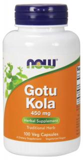 NOW Gotu Kola, 450 mg, 100 gyógynövényes kapszula